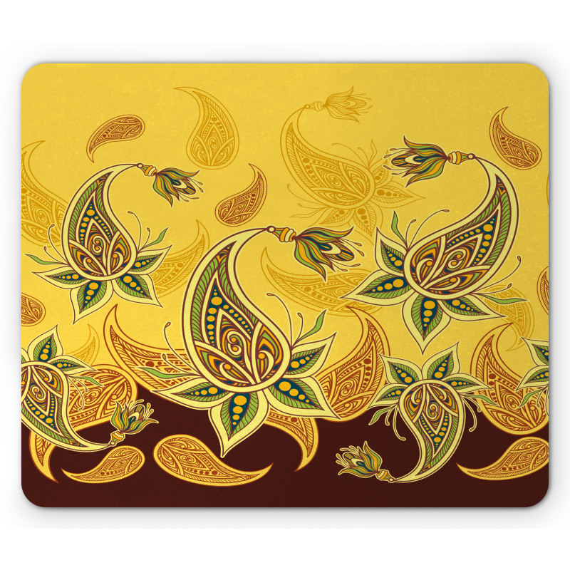 Turkish Floral Ornaments Mouse Pad