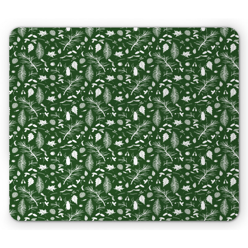 Seeds Leaves Twigs Beatles Mouse Pad