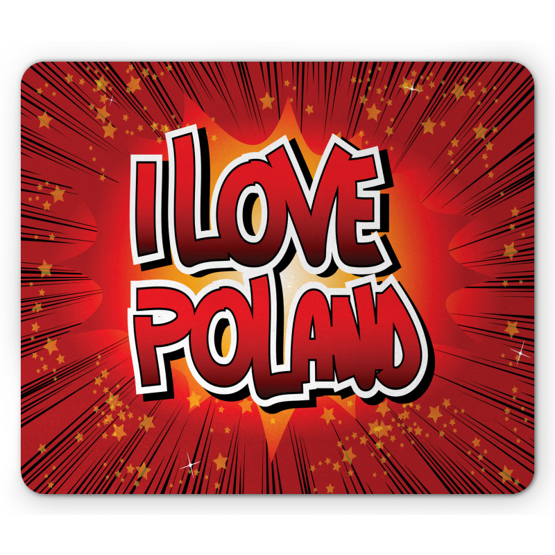 Pop Art Inspired Dramatic Mouse Pad