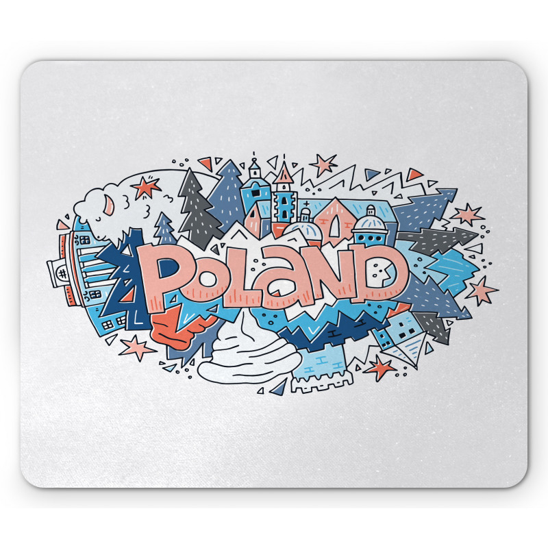 Calligraphy and Doodle Items Mouse Pad