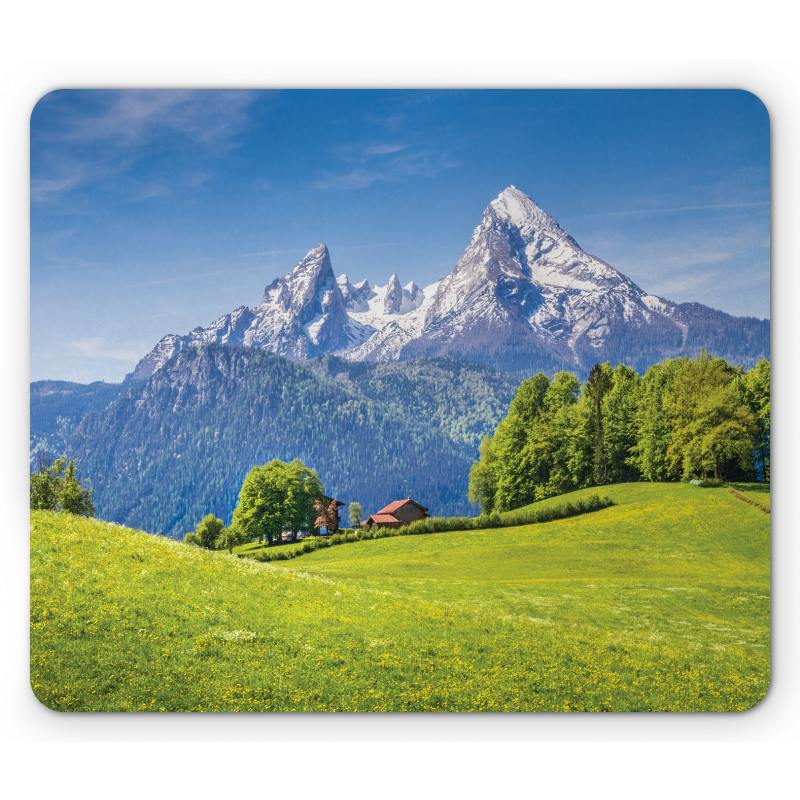 Blooming Flower Foliage Mouse Pad