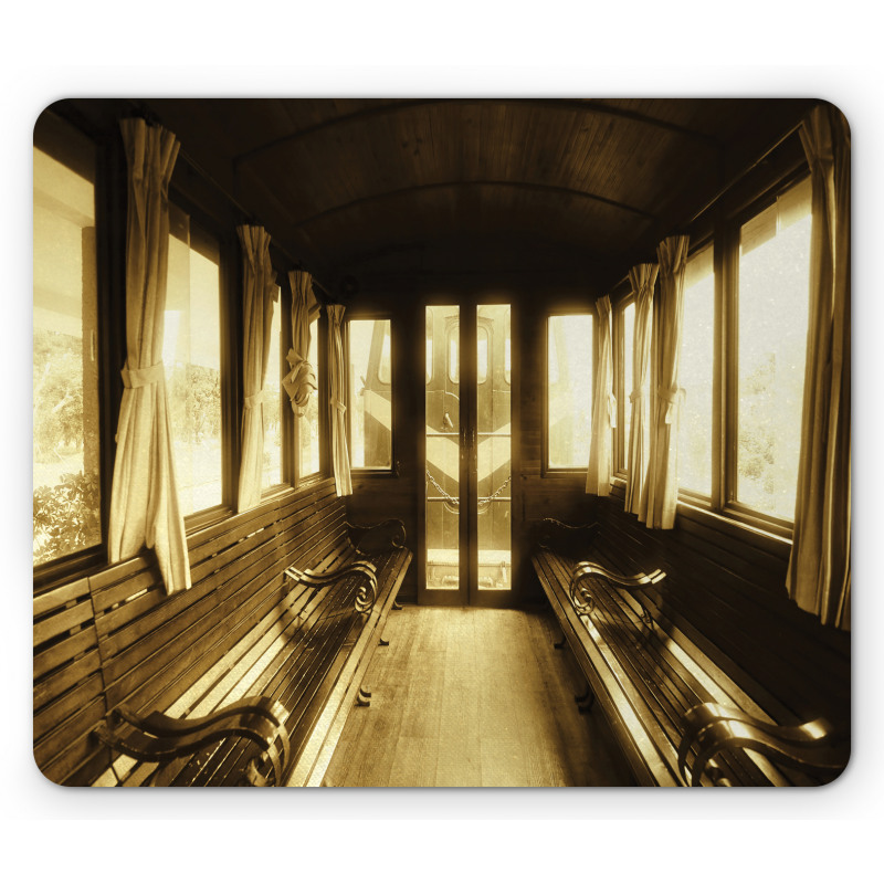 Old Vintage Train Salon Mouse Pad