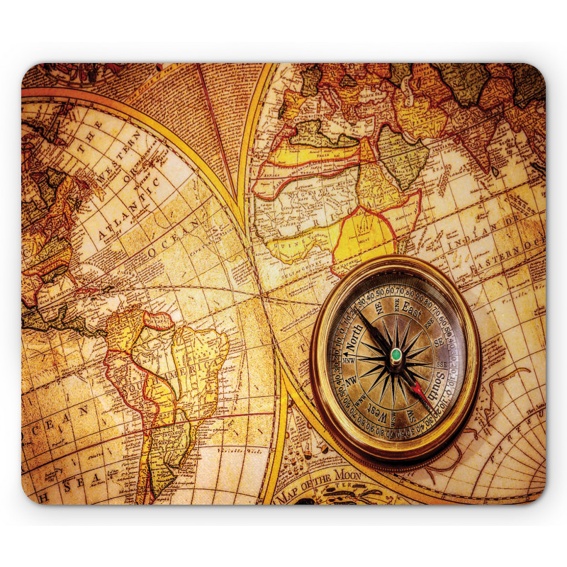 Old World Map Mouse Pad