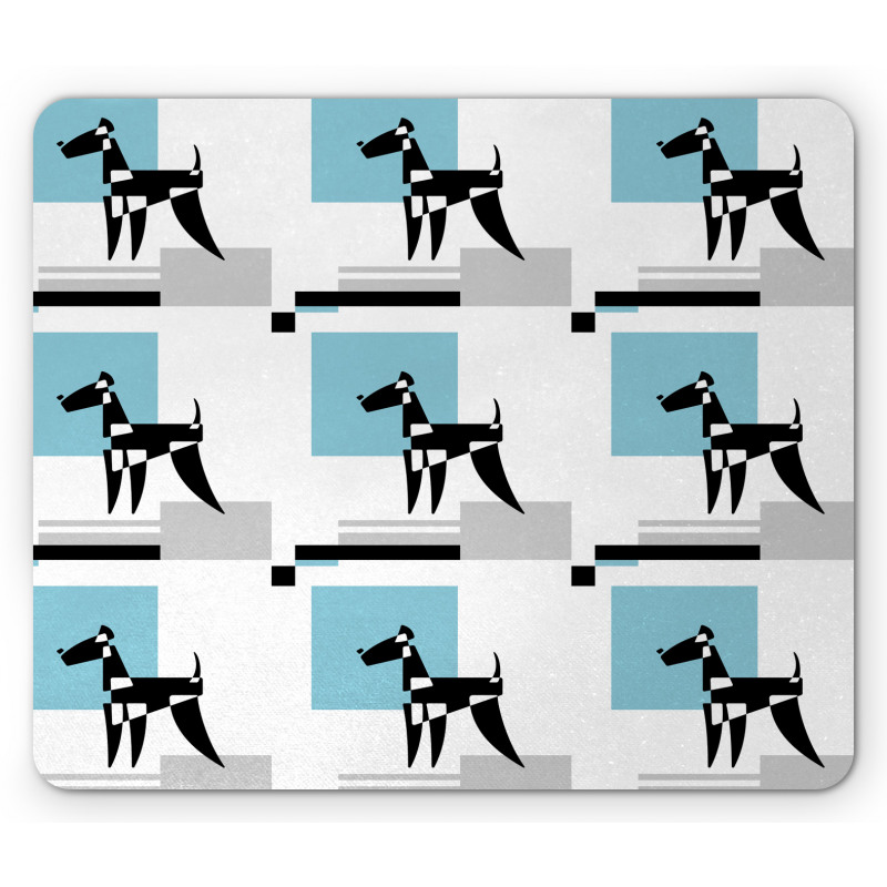 Simplistic Modern Terrier Mouse Pad