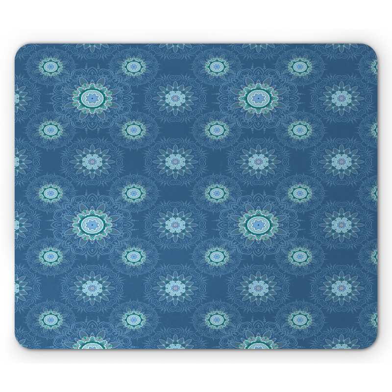 Intricate Floral Motif Mouse Pad