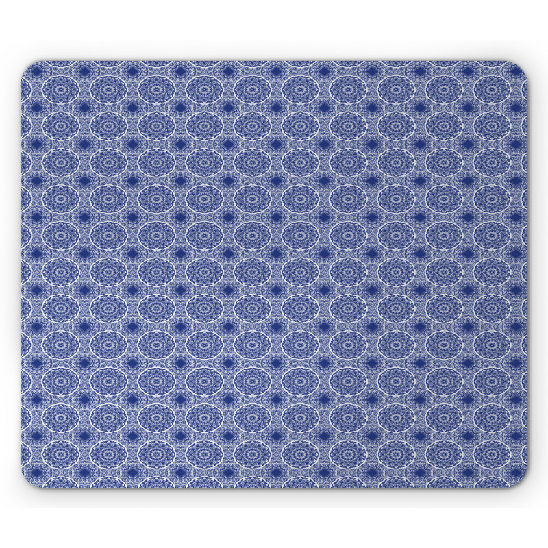 Abstract Orient Floral Mouse Pad