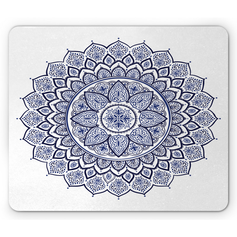 Meditative Floral Art Mouse Pad