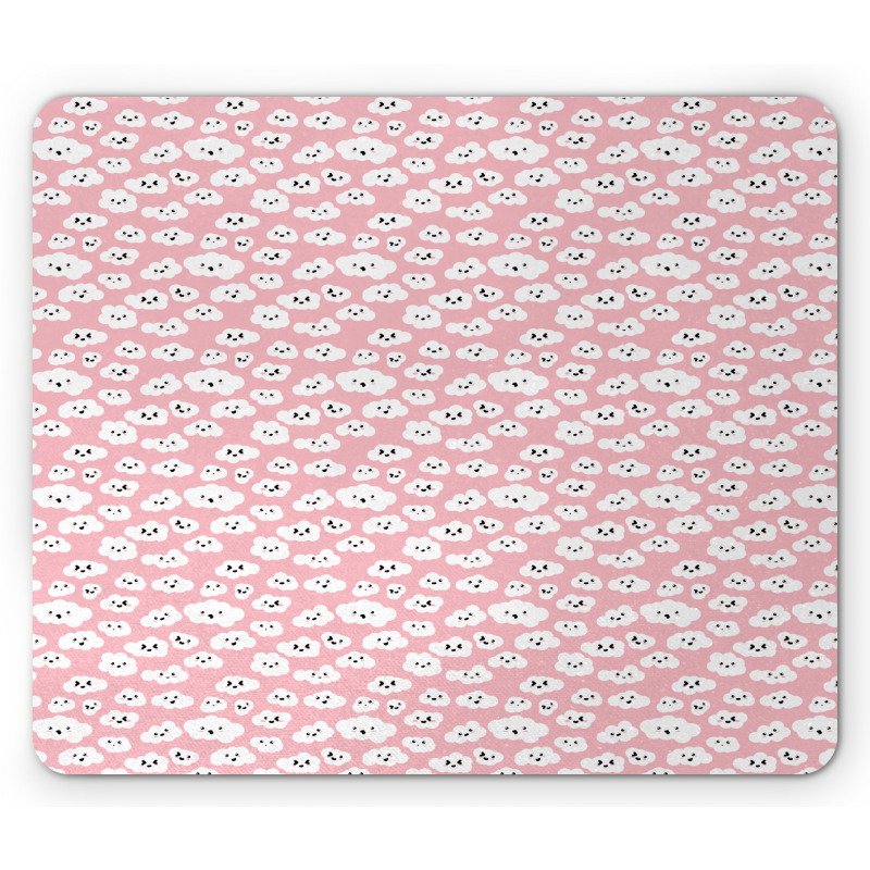 Fluffy Cumulus Cartoon Art Mouse Pad