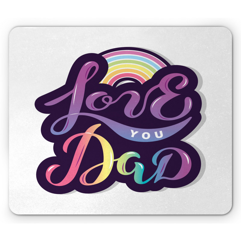Colorful Bubbly Text Mouse Pad