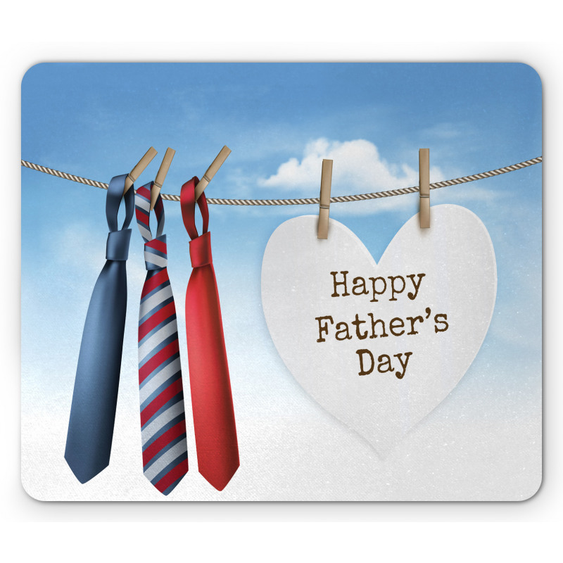 Ties Hanging on Rope Mouse Pad