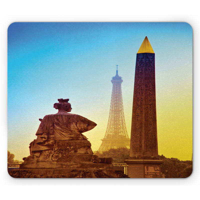 Eiffel Old Tower Photo Mouse Pad