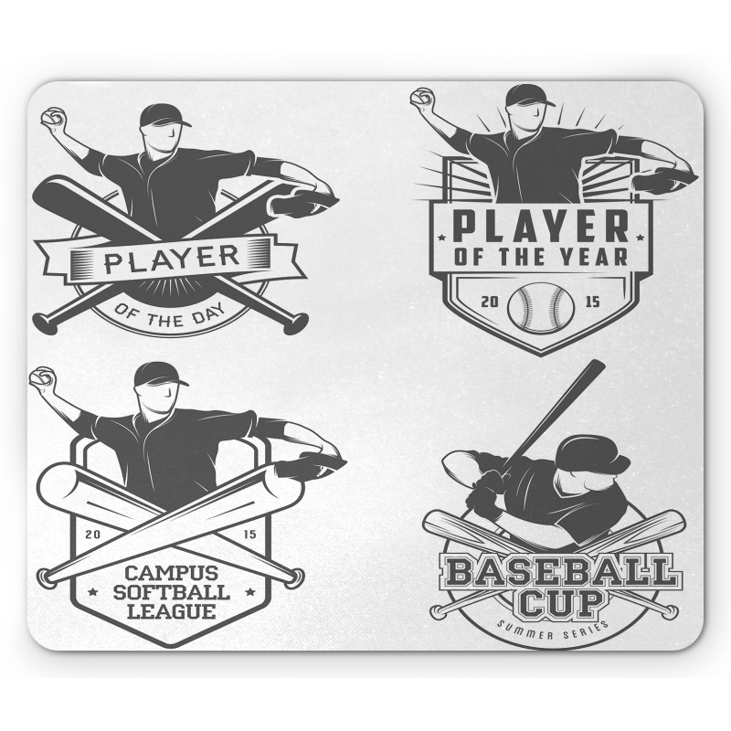 Baseball and Softball Mouse Pad