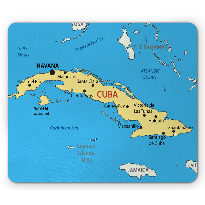 Republic of Cuba Modern Mouse Pad