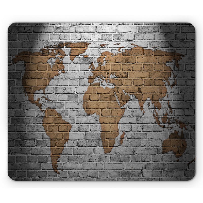 Countries Continents Mouse Pad