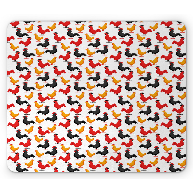 Farm Animal Bird Pattern Mouse Pad