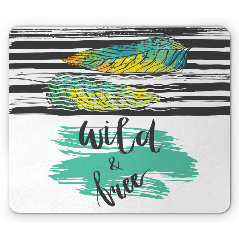 Wild and Free Art Mouse Pad