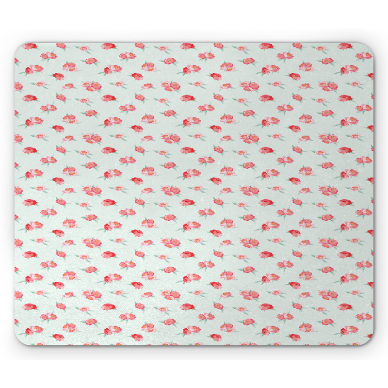 Soft Tones Watercolor Flower Mouse Pad