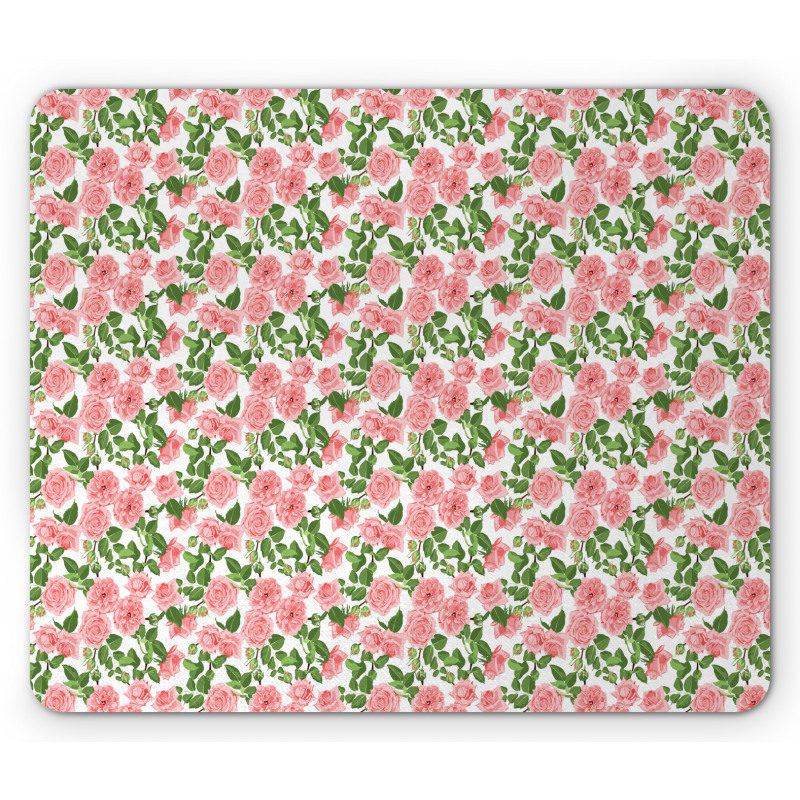 Pink Vintage Vintage Flower Mouse Pad