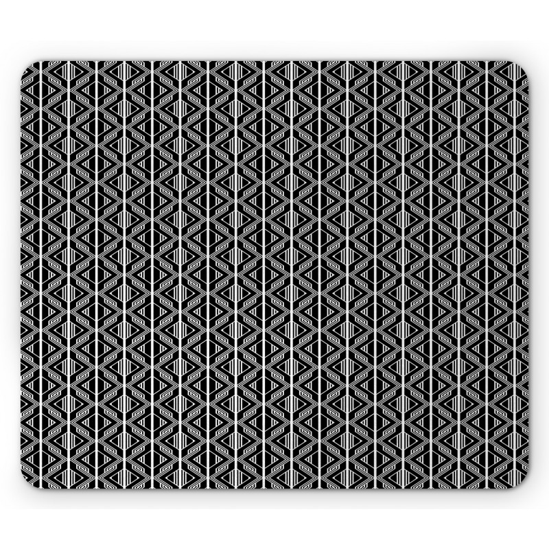 Lines and Zigzags Mouse Pad