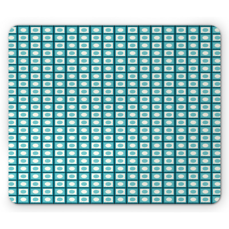 Circles in Squares Art Mouse Pad