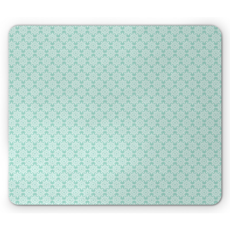 Monochrome Vintage Lace Mouse Pad