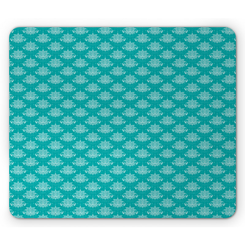 Oriental Lace Lotus Mouse Pad