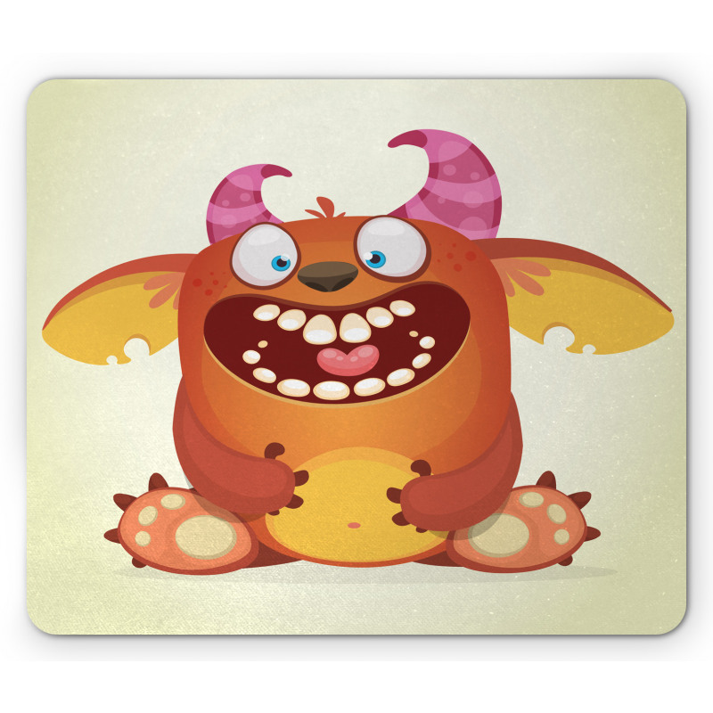 Fluffy Cheerful Character Mouse Pad