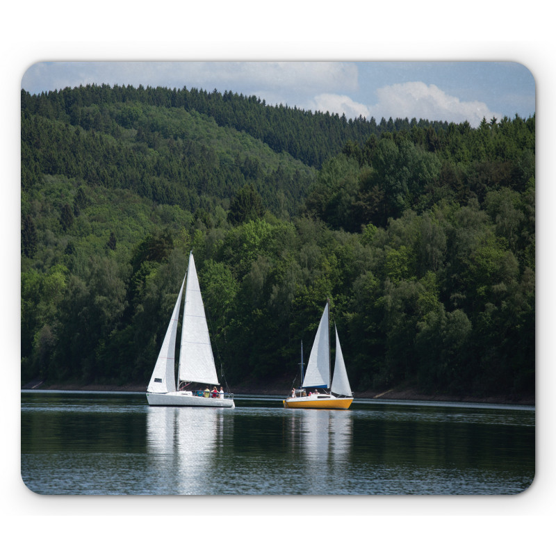 Sailboats on a Lake Mouse Pad