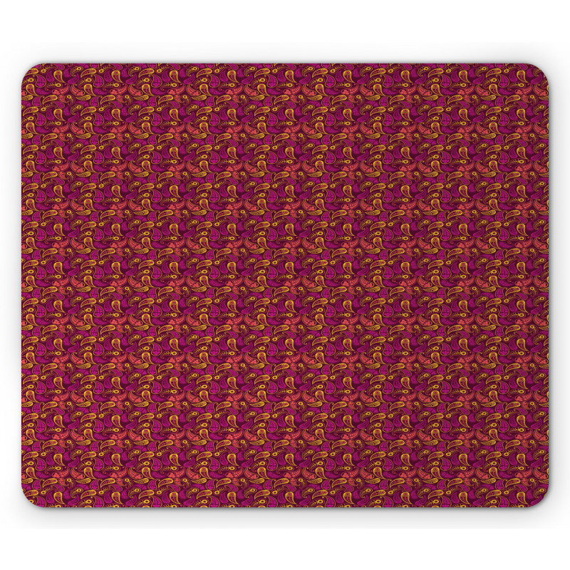 Damask Folk Antique Mouse Pad