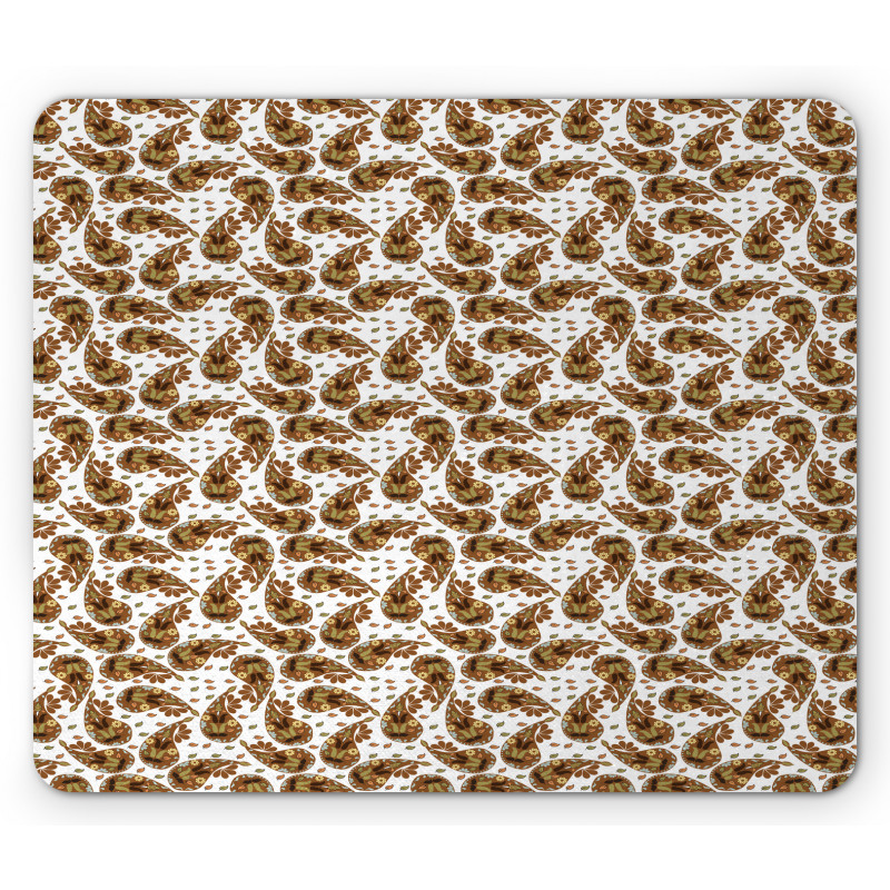 Almond Like Motifs Mouse Pad