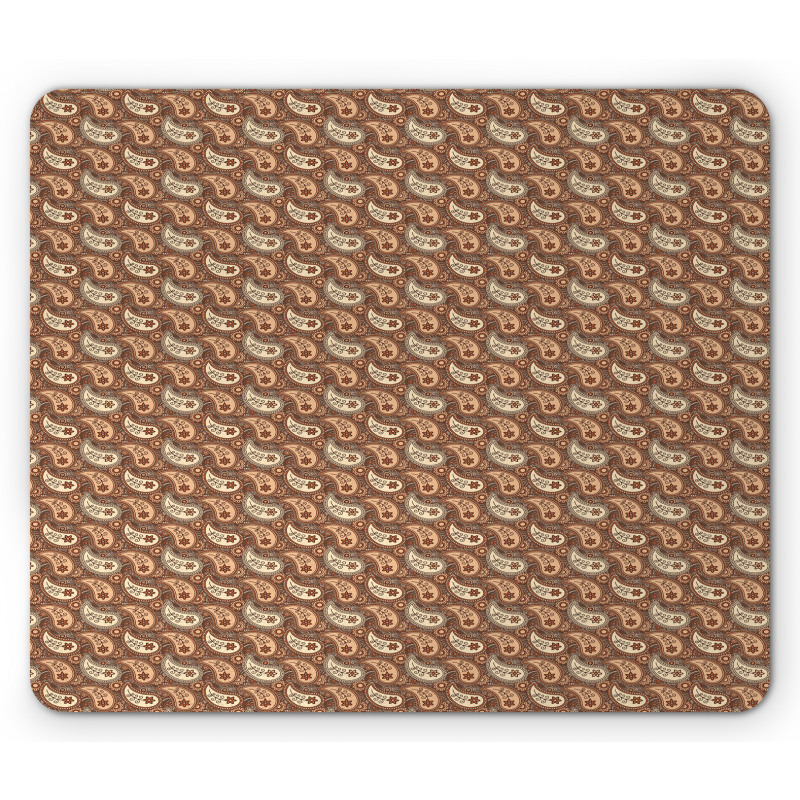 Oriental Flower Art Mouse Pad