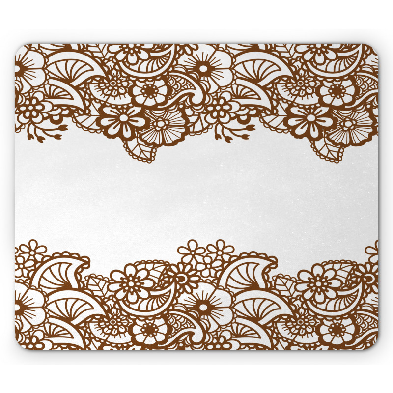 Horizontal Flowers Mouse Pad