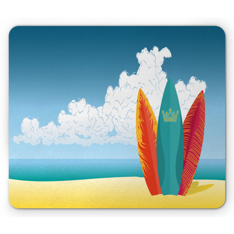 Surfboards on Coast Mouse Pad