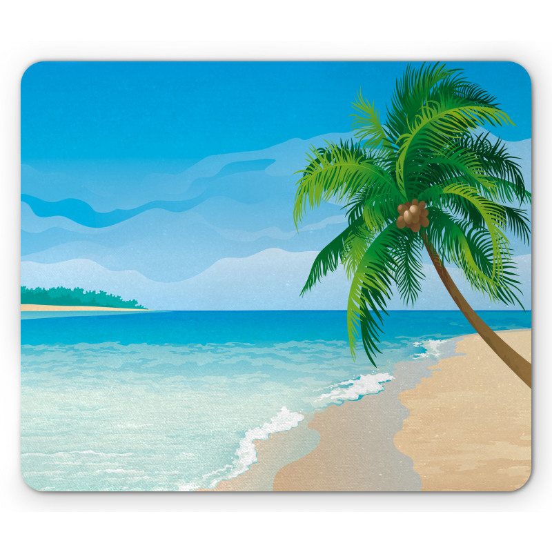 Palm Tree Calm Ocean Mouse Pad