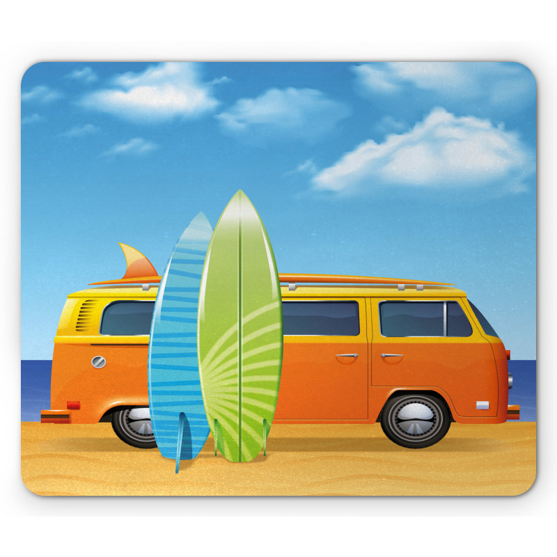 Happy Camper Van Surf Mouse Pad