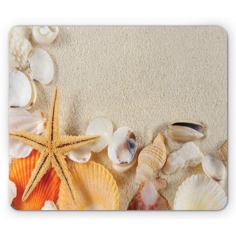 Seashells Starfish Mouse Pad