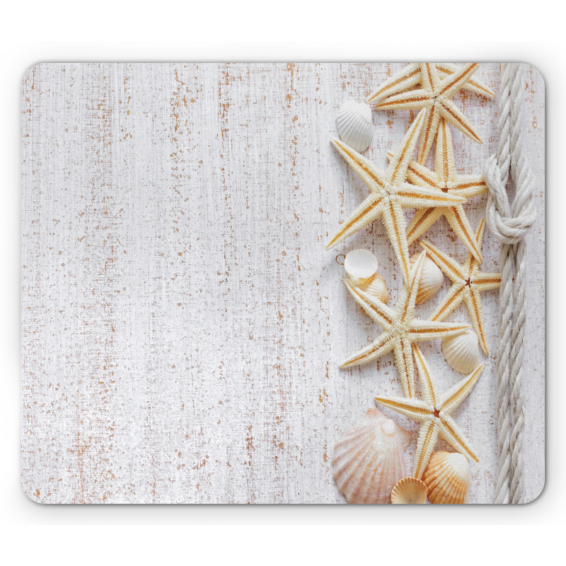 Seashells and Starfish Mouse Pad