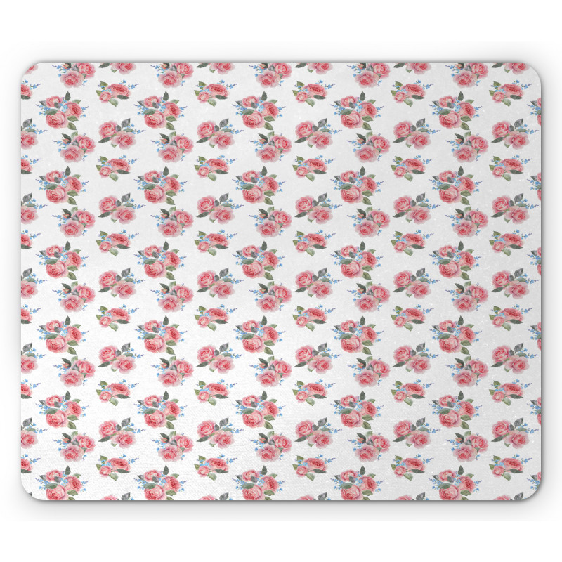 Delicate Flowers Art Mouse Pad