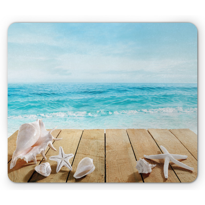 Sunshine Maldives Deck Mouse Pad