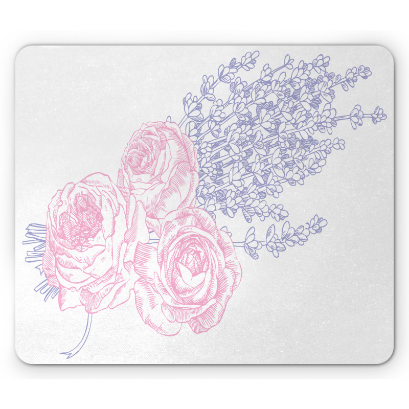 Romantic Lavender Art Mouse Pad