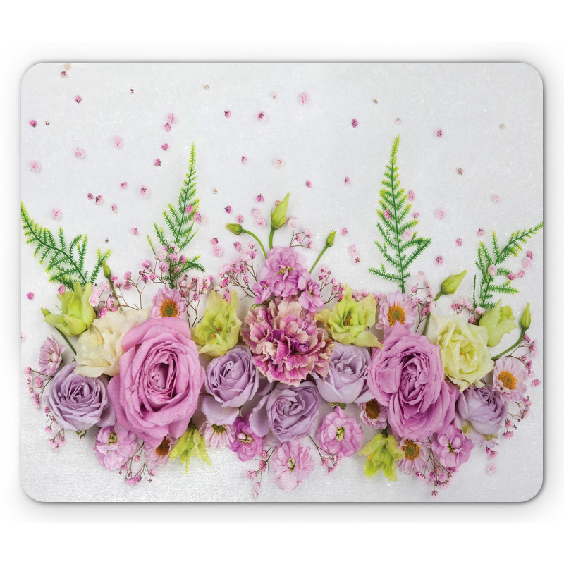 Spread Romantic Flower Mouse Pad