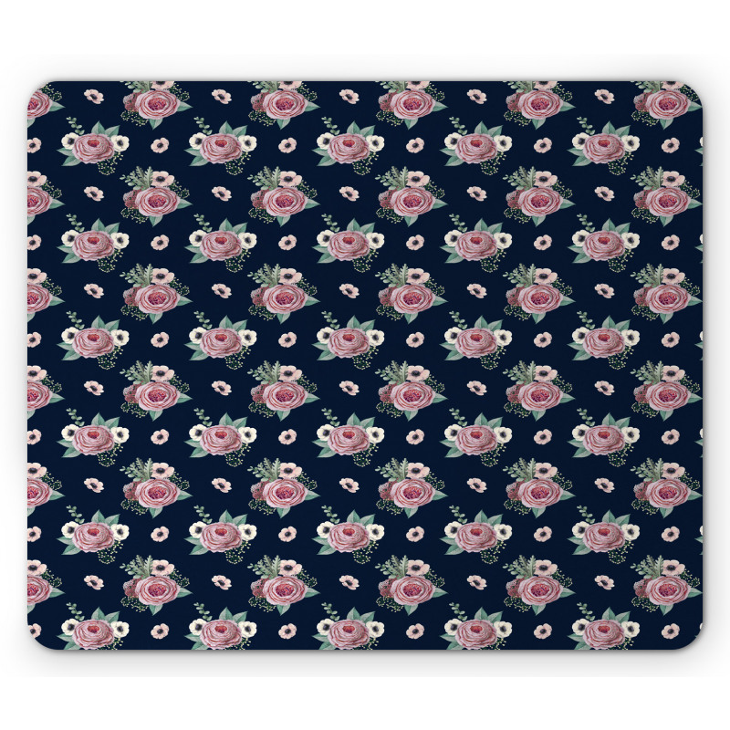 Minimalist Flowers Mouse Pad