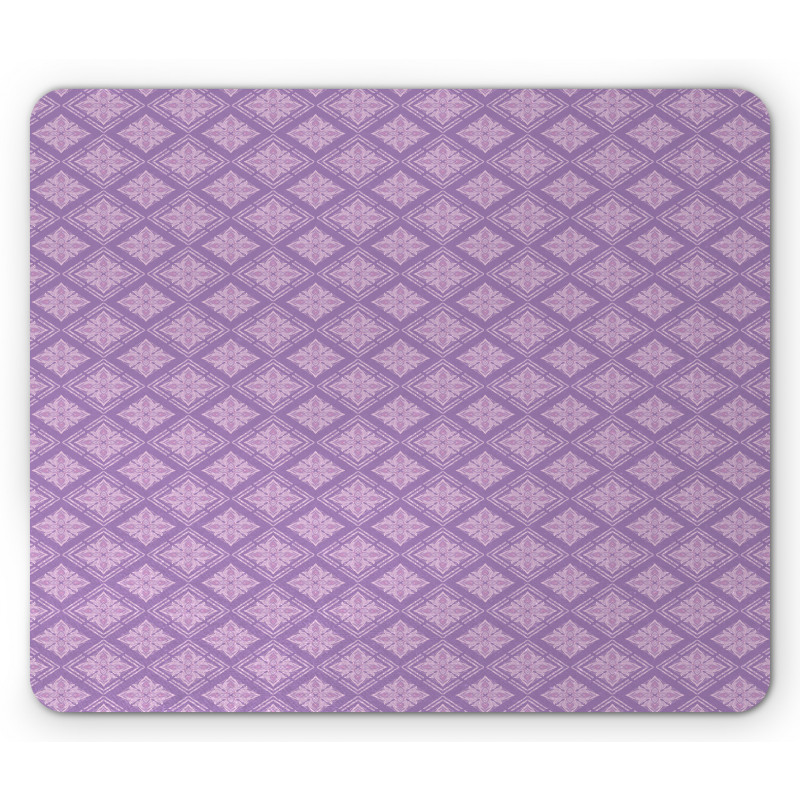 Lilac Floral Art Mouse Pad