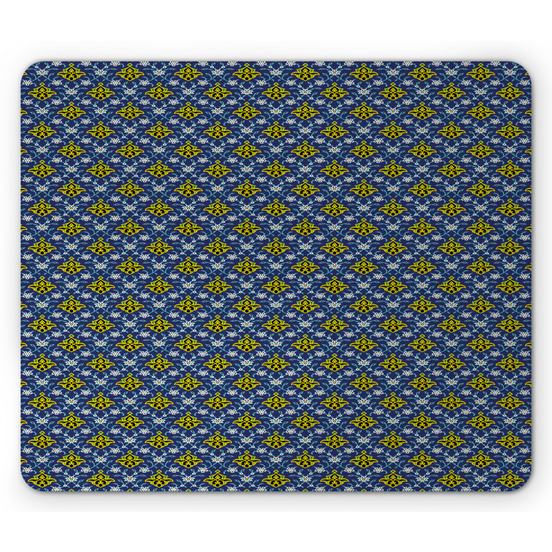 Folk Dark Motifs Mouse Pad