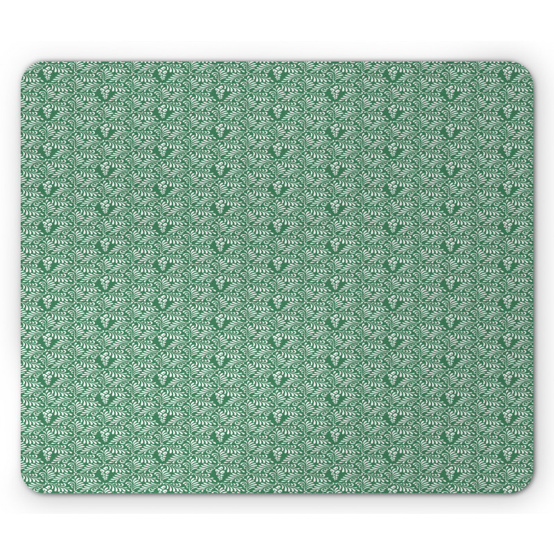 Eastern Leaves Mouse Pad