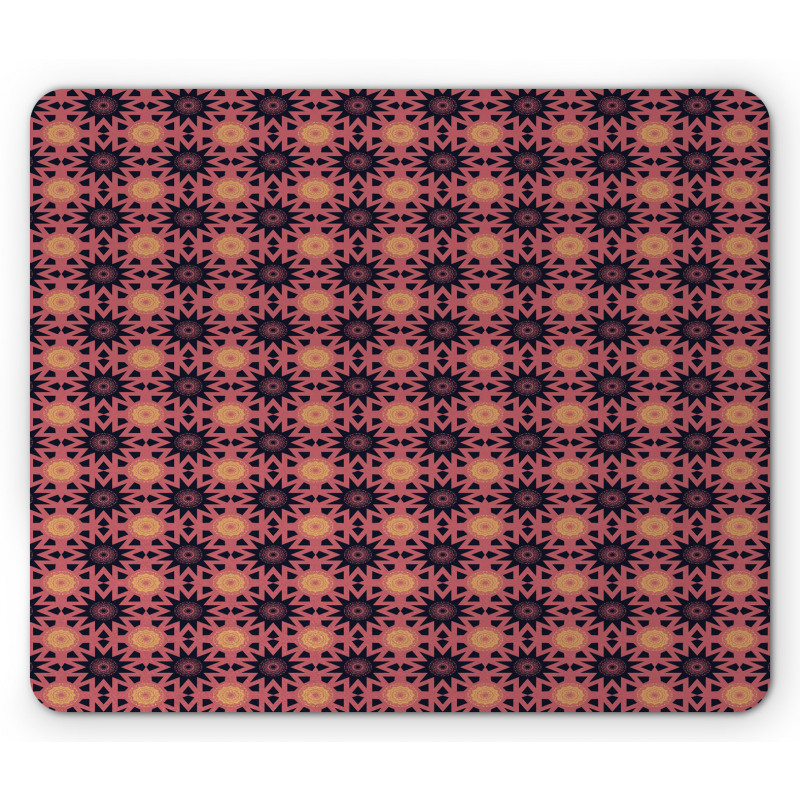 Sun Inspired Motif Mouse Pad