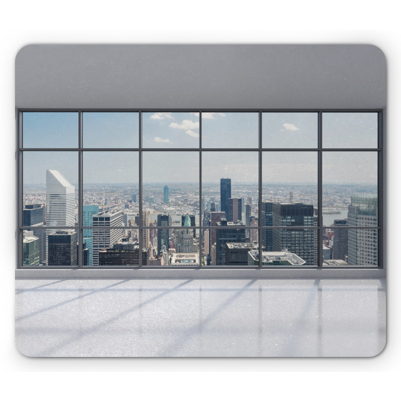 Big Window Downtown View Mouse Pad