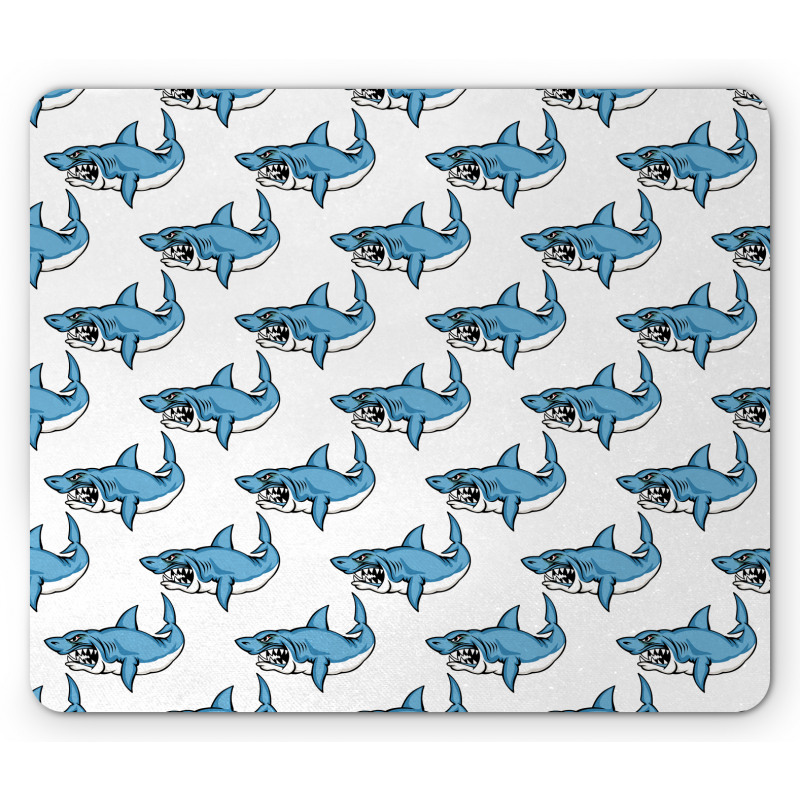 Sea Fierce Wild Shark Mouse Pad