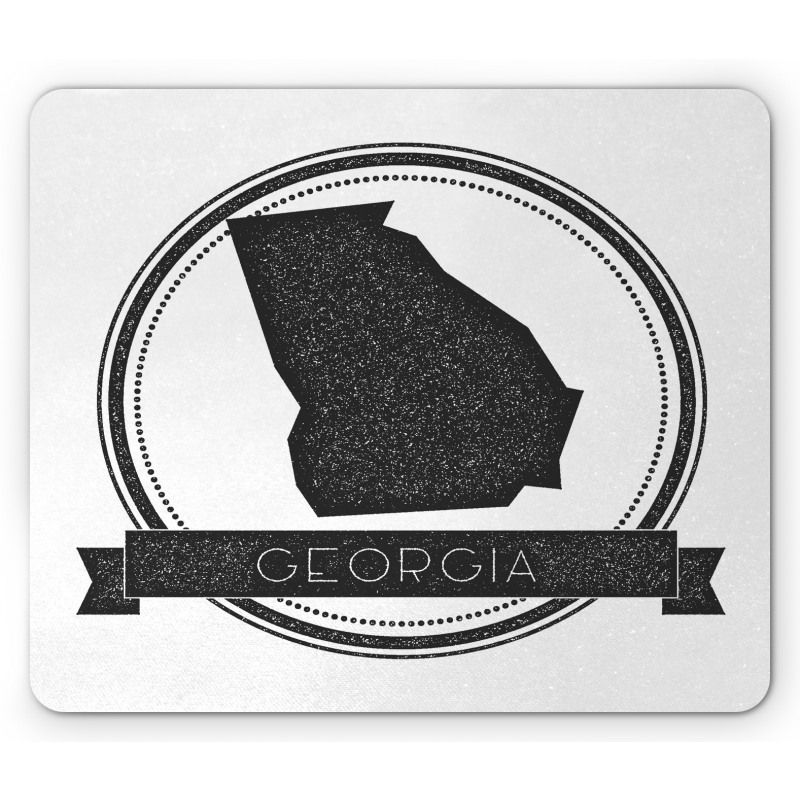 Monochrome Round Pattern Mouse Pad