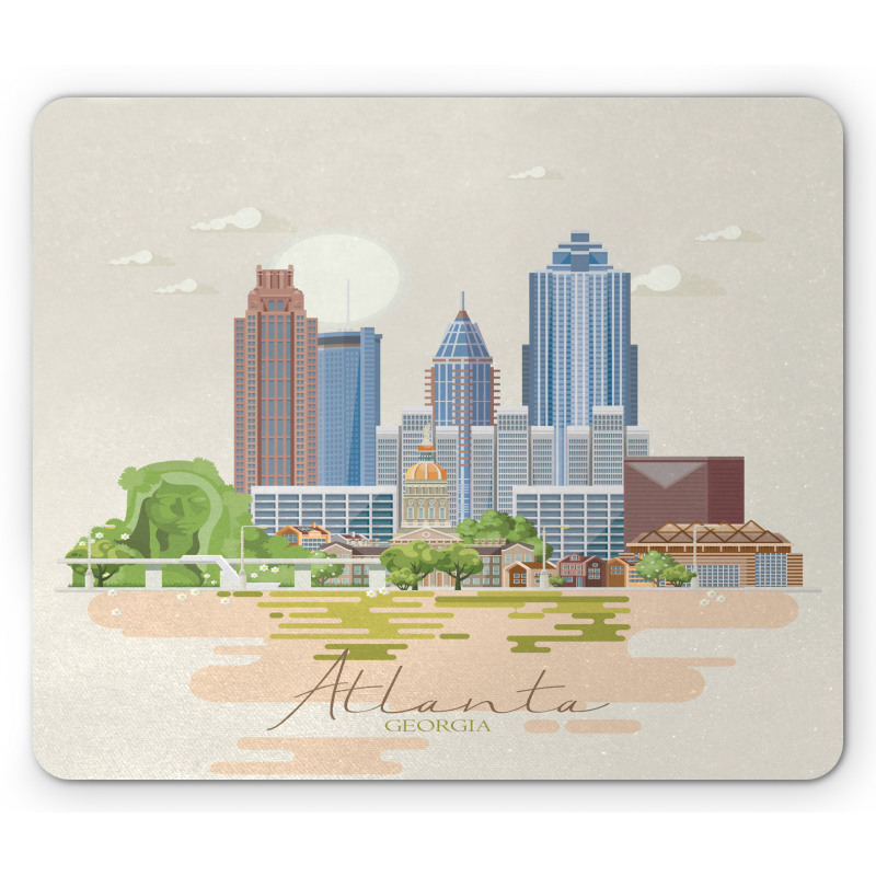 Graphics of City Silhouette Mouse Pad